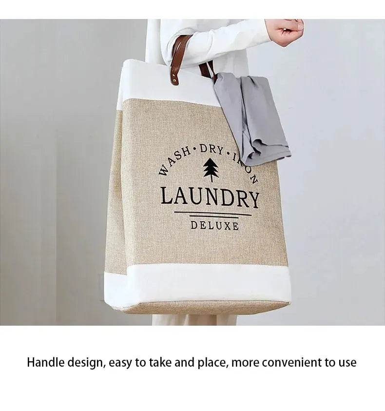 Large Fabric Folding Laundry Basket - P12 Hub Europe