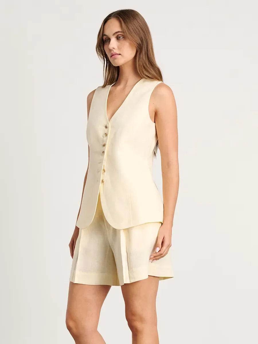 Wolfeel Cotton Linen Shorts Set - P12 Hub Europe
