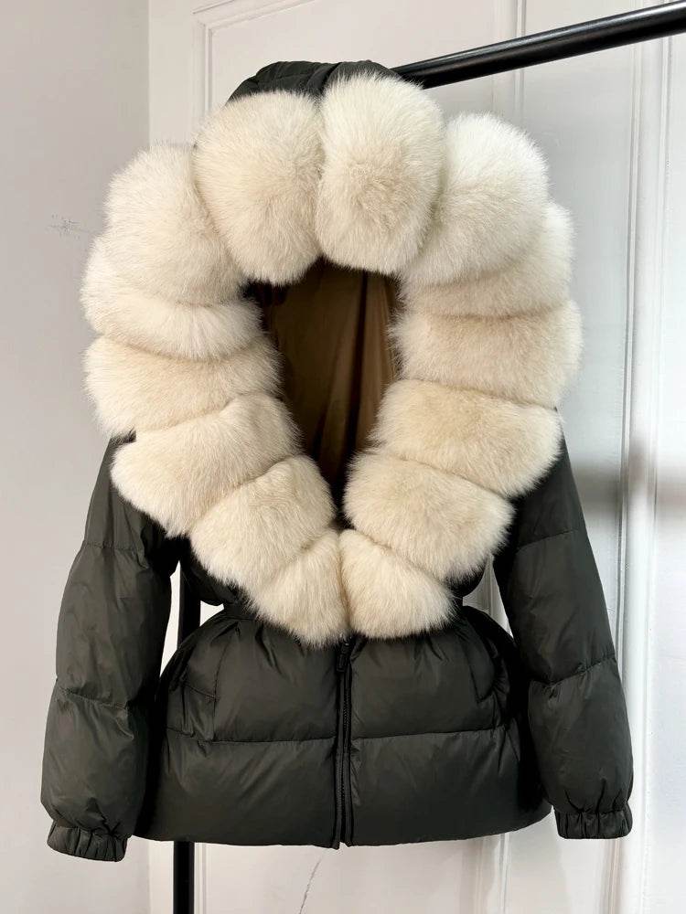 Fox Fur Down Puffer Parka - P12 Hub Europe