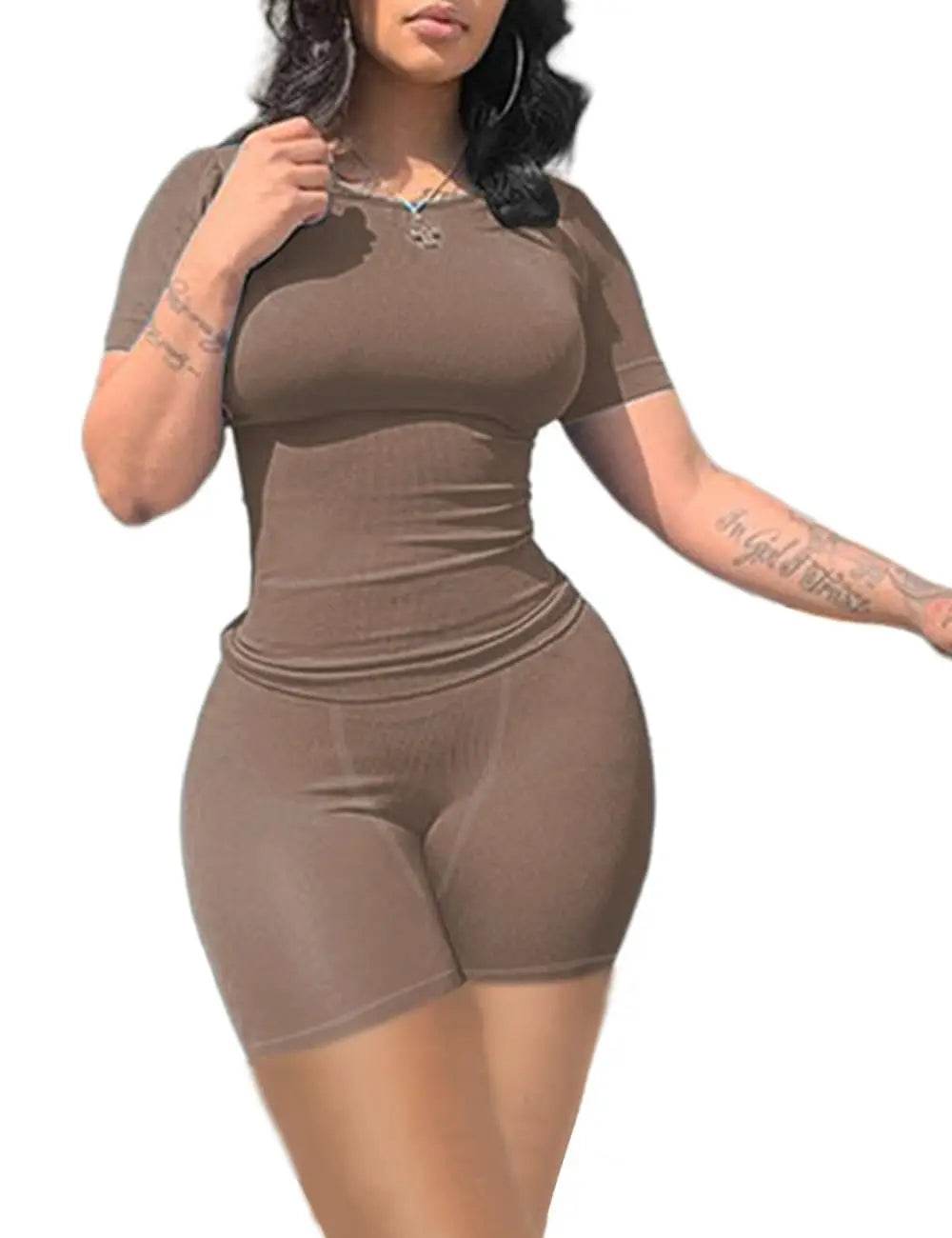 Ribbed Summer Lounge Shorts Set - P12 Hub Europe