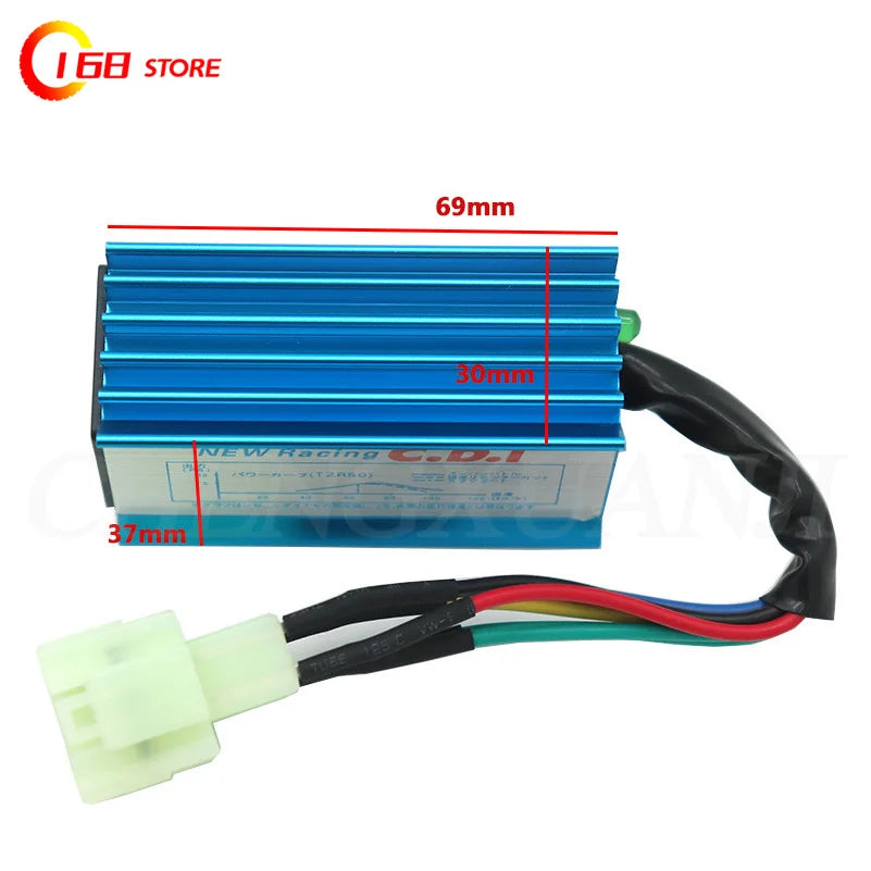 Motorcycle Performance Ignition Coil Racing AC CDI Spark Plug for GY6 50cc 125cc 150cc Moped Scooter Quad Buggy Pit Dirt Bike