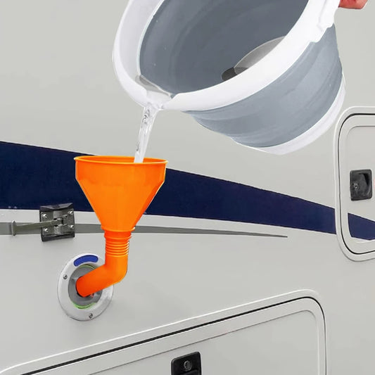 Fuel Funnel Filter Gasoline Engine Oil Funnel Refueling Moto Car Long Mouth Funnels Caravan Campervan Car Repair Filling Tools