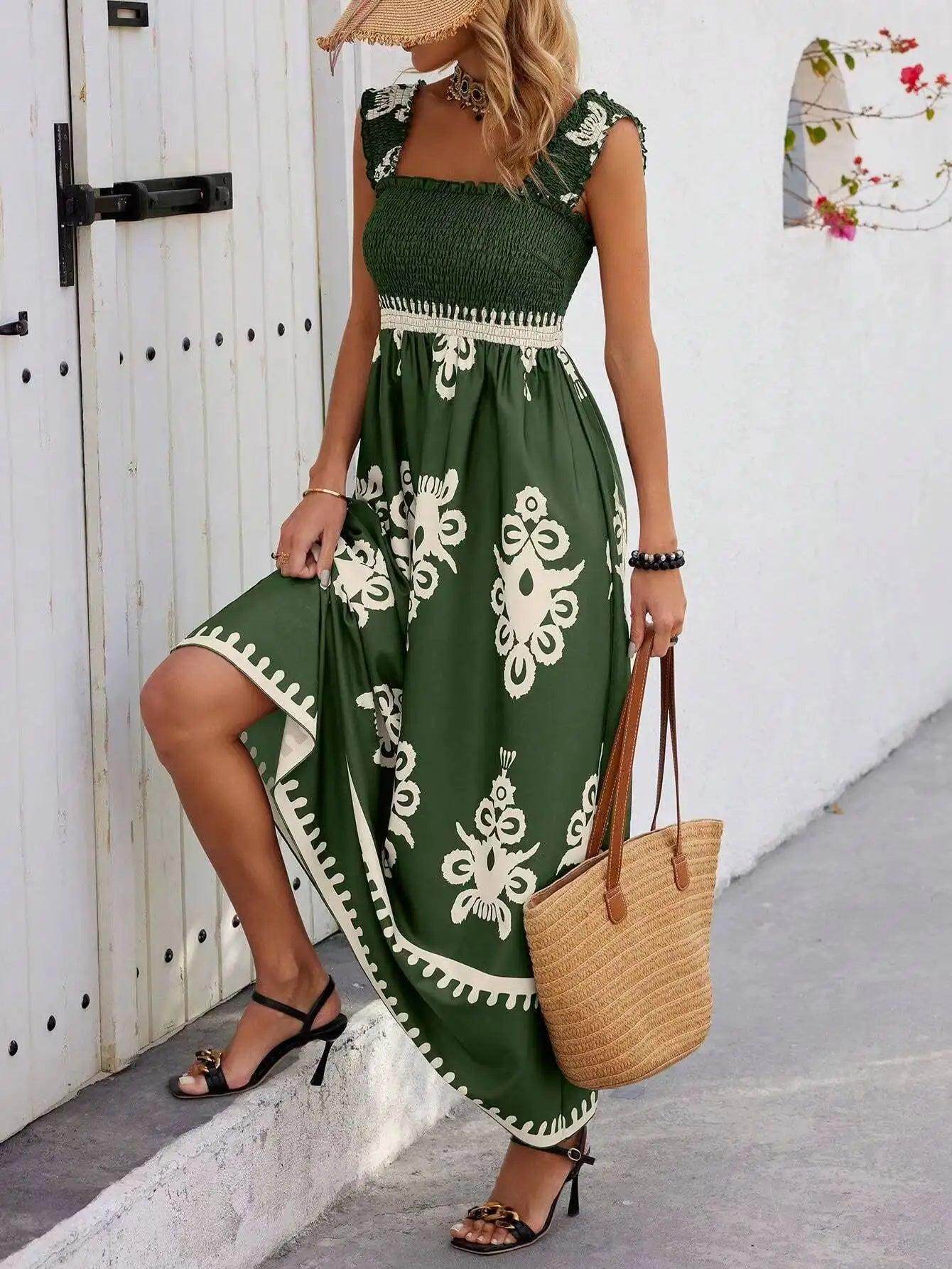 Straps Backless Beach Dress High Waist Sexy - P12 Hub Europe