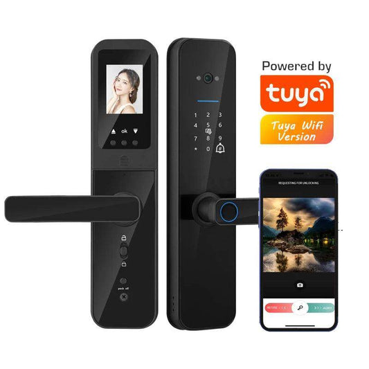 Fingerprint Door Lock w/ Camera & Display - P12 Hub Europe