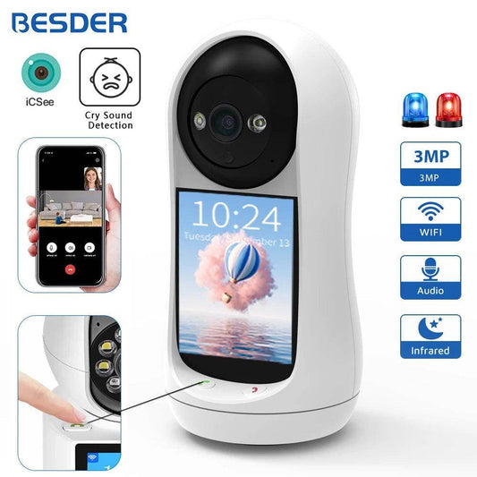 Baby Monitor 3MP PTZ Cry Detect, Video Call, Night Vision - P12 Hub Europe