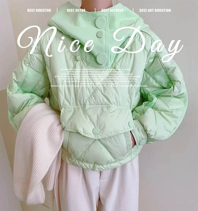 Candy Color Korean Down Jacket - P12 Hub Europe