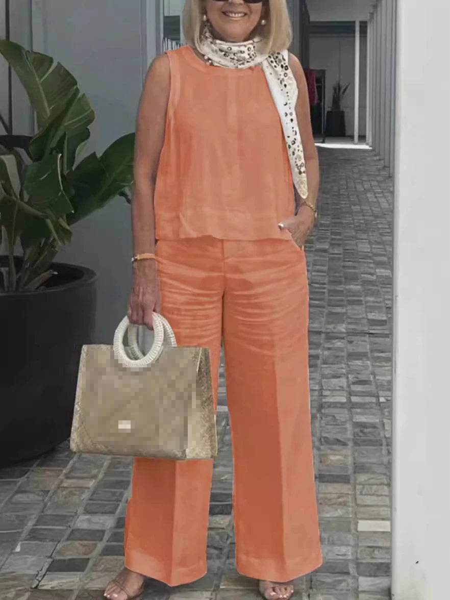Simple Cotton Linen Women's Suit - P12 Hub Europe