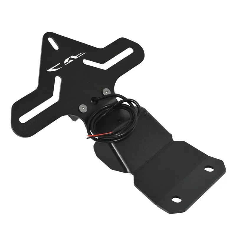 Motorbike Rear Registration Bracket Tail Tidy License Plate Holder Frame LED light For Honda CRF300L CRF 300 L Rally 2021-2024