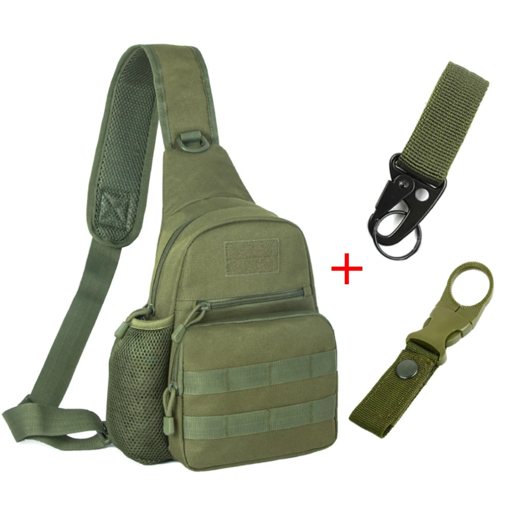 Chest Bag Tactical Shoulder Bag Men Outdoor Sling Multicam Camouflage Camping Travel Hiking Hunting Military Crossbody Bag Y6322