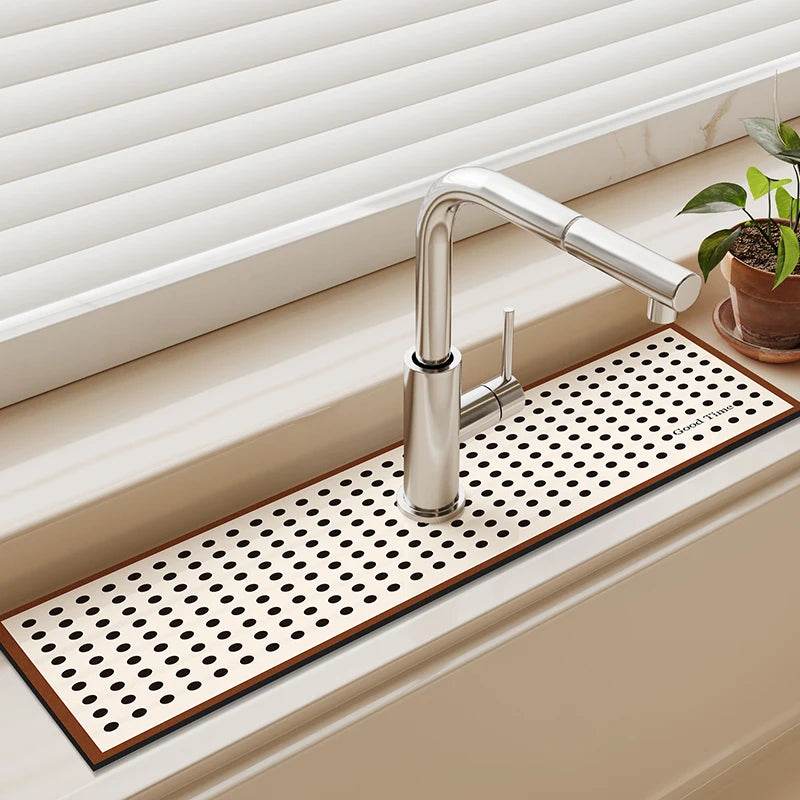 Diatomite Sink Faucet Drain Pad Absorbent Drying Mat For Kitchen Countertop Kitchen Sink Splash Mat Non-slip Table Mat - P12 Hub Europe