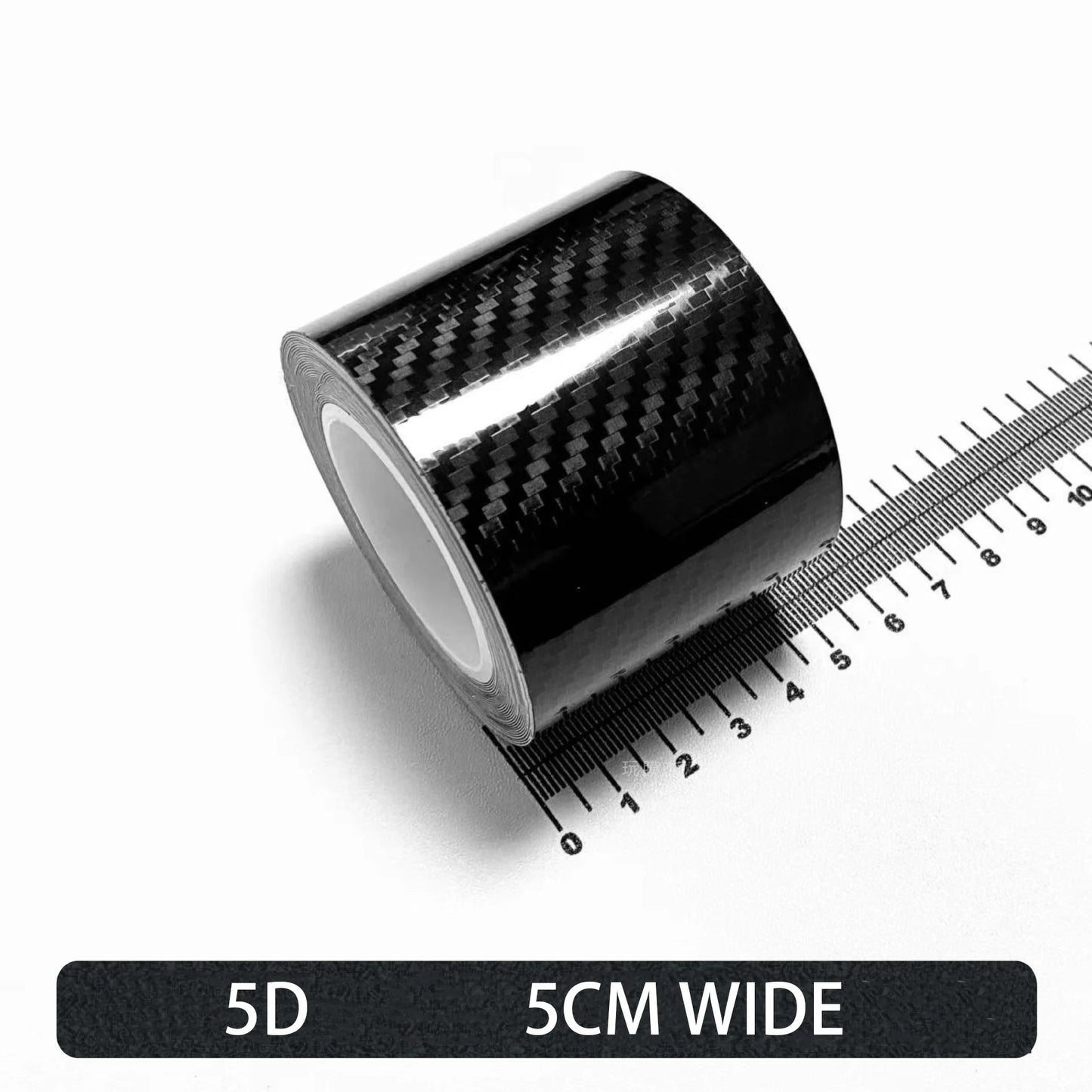Carbon Fiber Car Stickers Self-adhesive Automotive Wrap Tape Matte Black Protective Car Film 3D Vinyl Door Strip Accessories