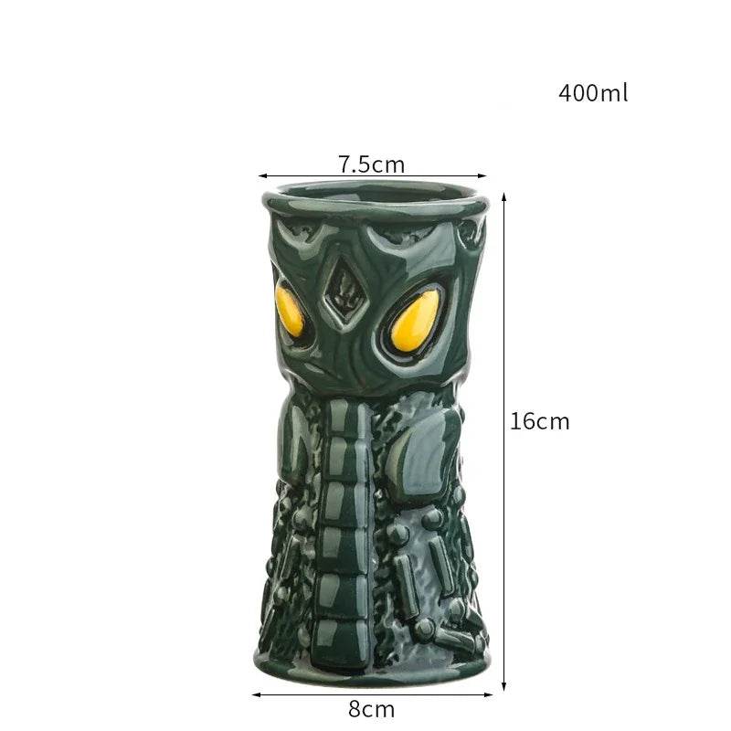 60 Types Ceramic Hawaii Tiki Mugs Creative Cocktail Glasses Beer Glass Martini Glasses Wine Glass Funny Cup Gift for Men - P12 Hub Europe