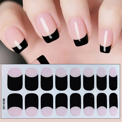 Full Cover Gradient Nail Stickers Multi Color -