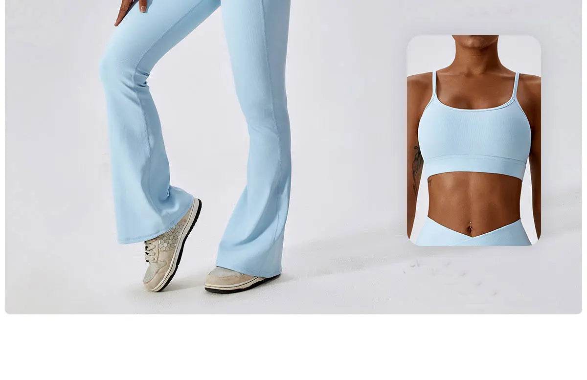 Women's High-Waist Flare Leggings - P12 Hub Europe