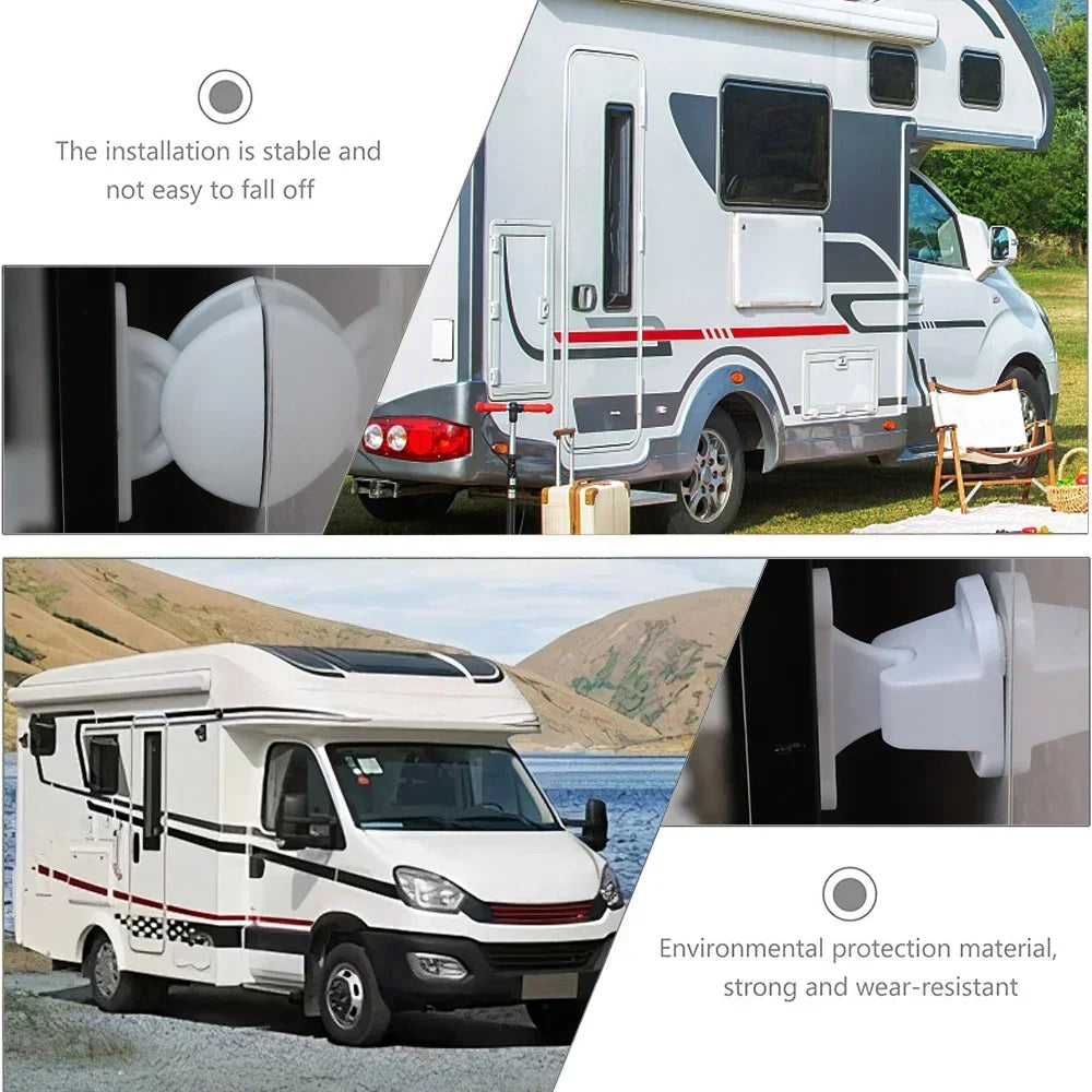 RV Door Retainer Camper Van Motorhome Boat Modification Accessories Cabin Door Fixator Nylon Door Stopper Retaining Catch Buckle