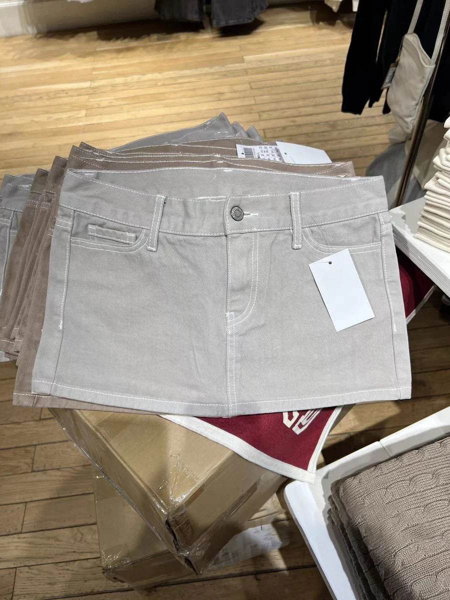 Women's Vintage Denim Mini Skirt - P12 Hub Europe