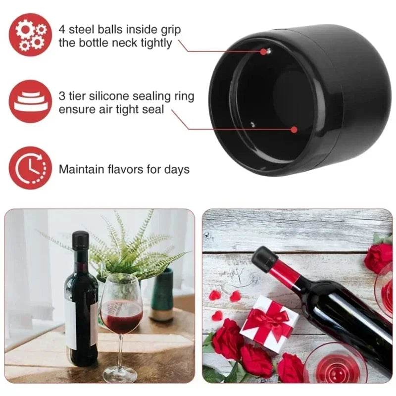 Wine Stopper 1/2 Piece Reusable Bar Accessories Silicone Sealing Champagne Cork Keep Wine Freshness Bottle Cap Barware Home - P12 Hub Europe