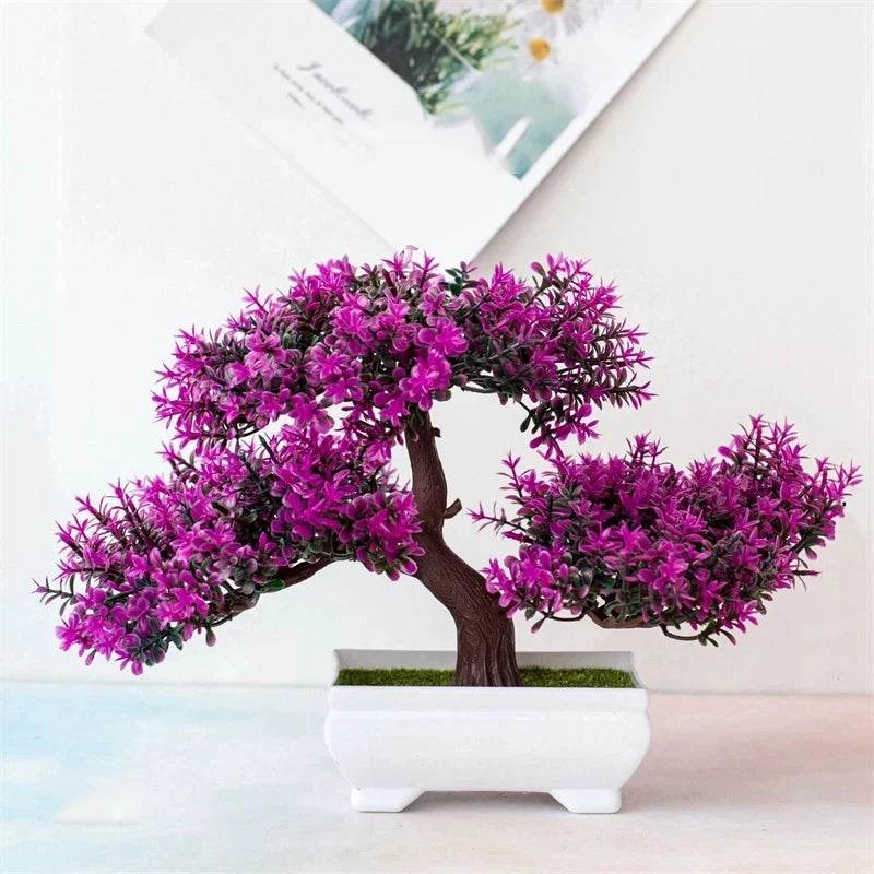 Artificial Plants Bonsai Small Tree Pot Fake Plant Flowers Potted Ornaments For Home Room Table Decoration Hotel Garden Decor - P12 Hub Europe