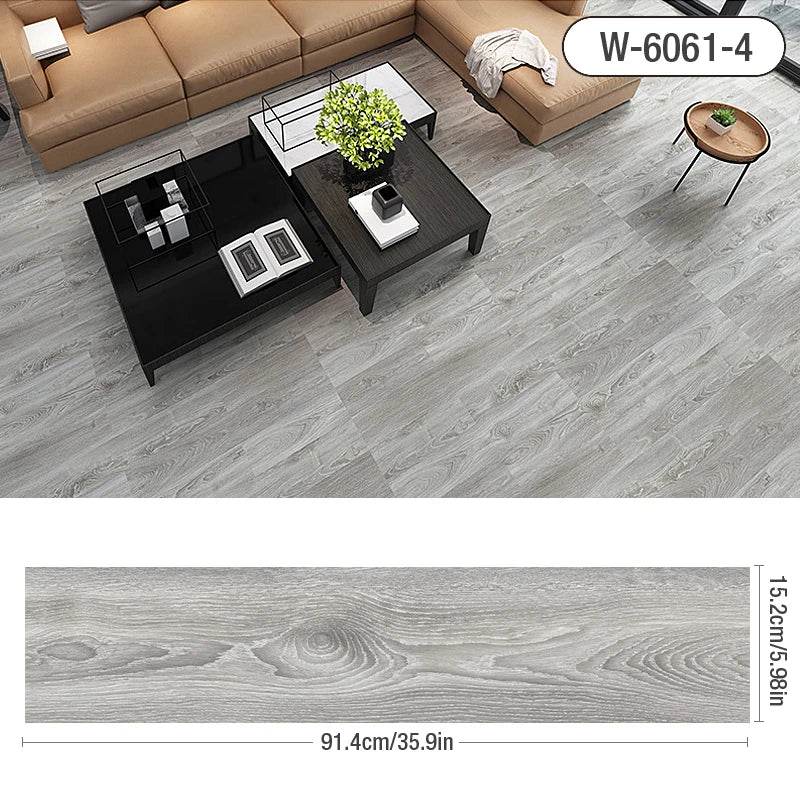 3D Self-Adhesive thick Wood Grain Floor sticker Wallpaper Modern Wall Sticker Waterproof Living Room Toilet Kitchen Home Decor - P12 Hub Europe