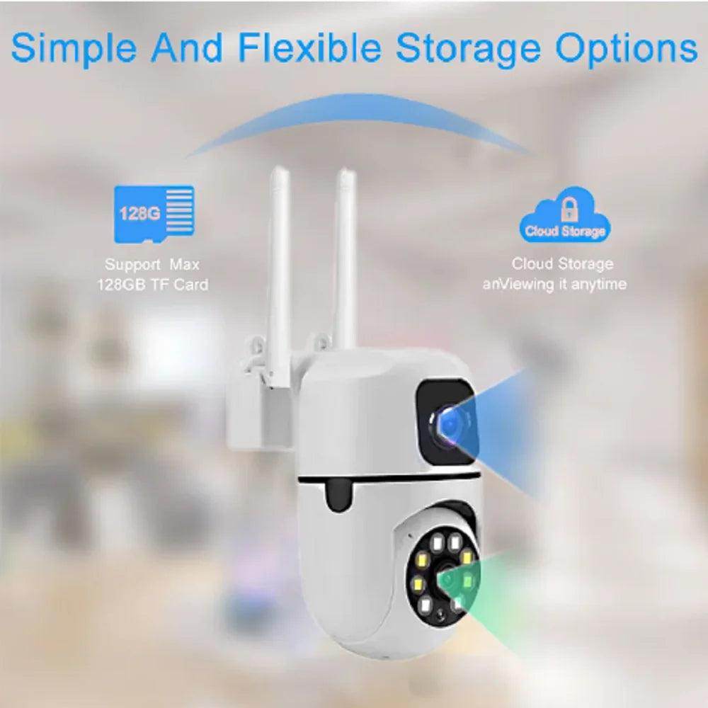 Camera 8MP Dual Lens WiFi PTZ, Auto Track, Color Night - P12 Hub Europe