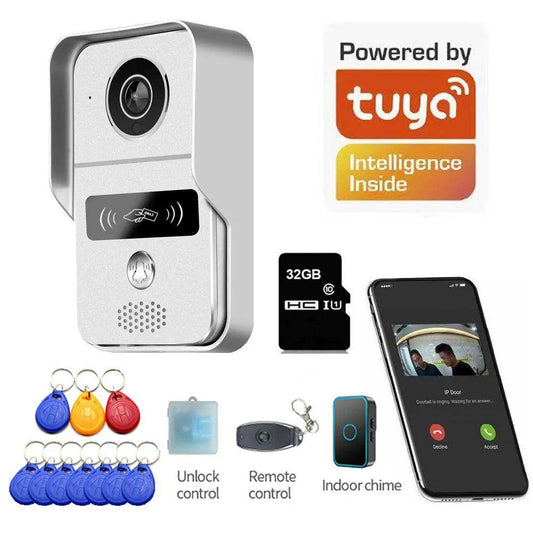 WiFi Doorbel1080P PoE WiFi Doorbell Motion Detect, SD Card, App - P12 Hub Europe
