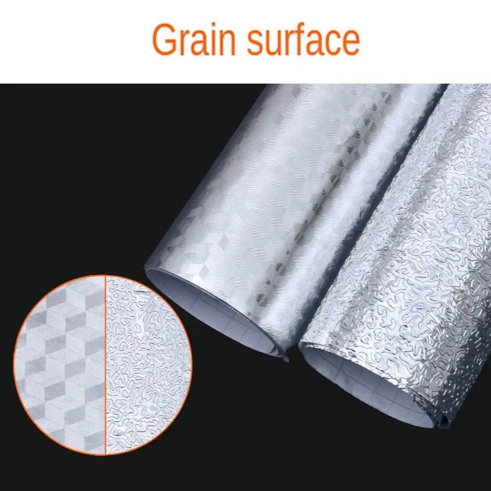Kitchen Oil-proof Self Adhesive Stickers Anti Fouling High Temperature Waterproof Aluminum Foil Wallpaper Cabinet Contact Papers - P12 Hub Europe