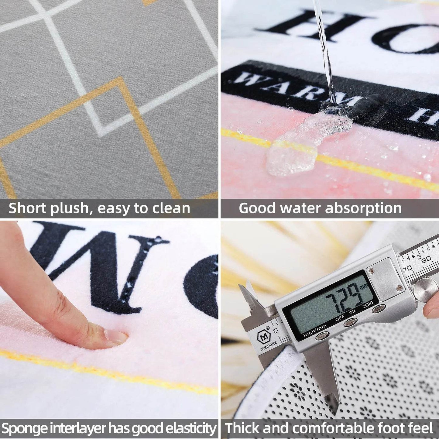 1Pc Bubu and Dudu Cute Cartoon Welcome Mat Entrance Doormat Balcony Bathroom Floor Mats Non-slip Rug Bedroom Carpet Home Decor - P12 Hub Europe