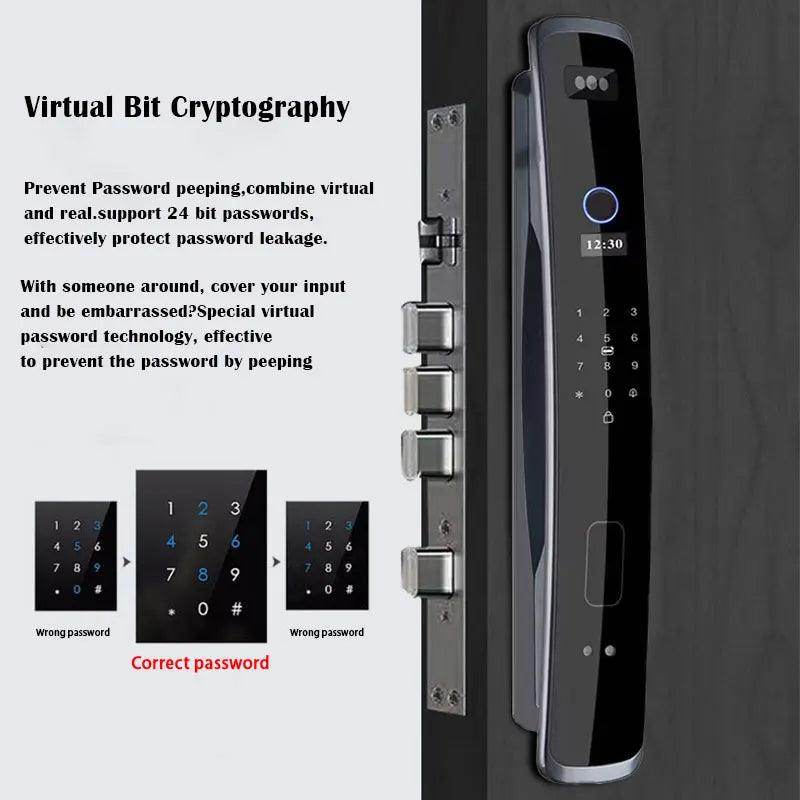3D Face Lock w/ Camera & SIM | WiFi, Fingerprint, Card, NFC, IP66 - P12 Hub Europe