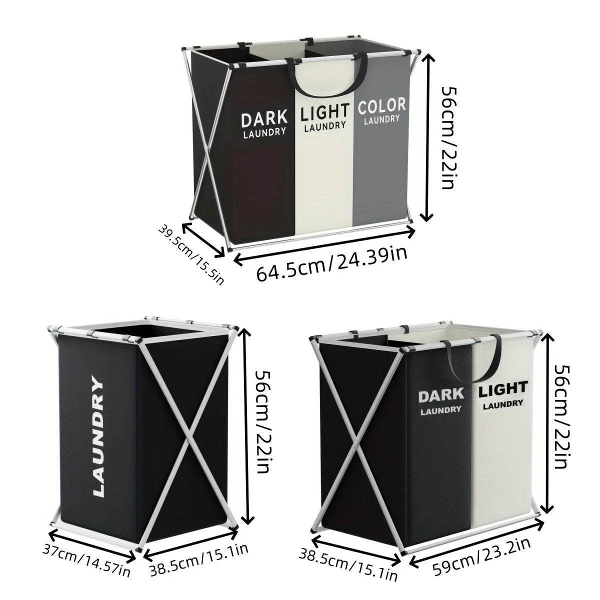 Section Foldable Laundry Hamper - P12 Hub Europe