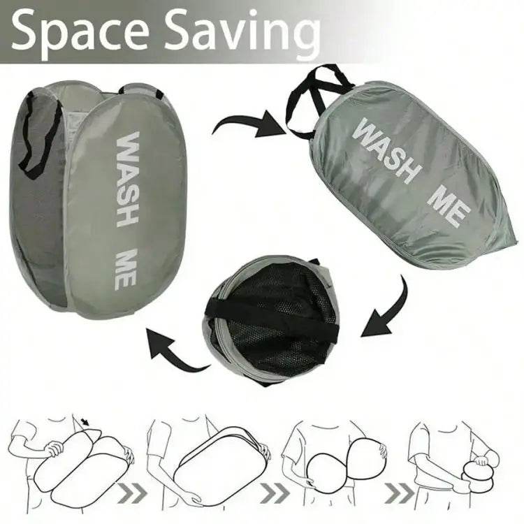 Collapsible Mesh Pop-Up Laundry Hamper - P12 Hub Europe