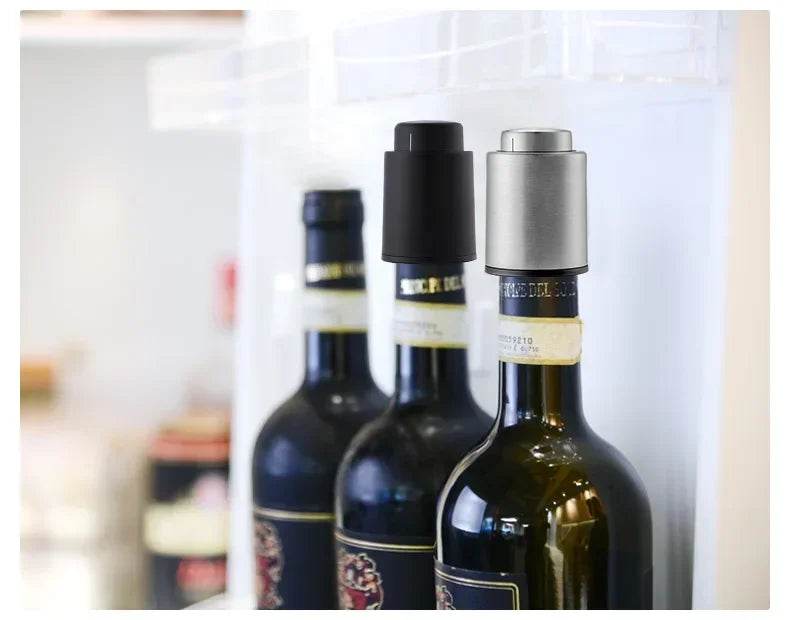 Wine Plug Vacuum Retain Freshness Champagne Stopper Red Wine Stopper Stainless Steel Wine Bottle Cap Leak-Proof Sealing. - P12 Hub Europe