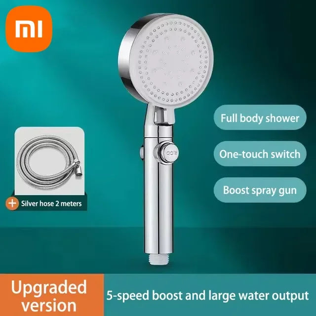 Xiaomi Hangable Shower Head 5 Modes Water Saving Adjustable High Pressure Showerhead Handheld Spray Bathroom Accessories New