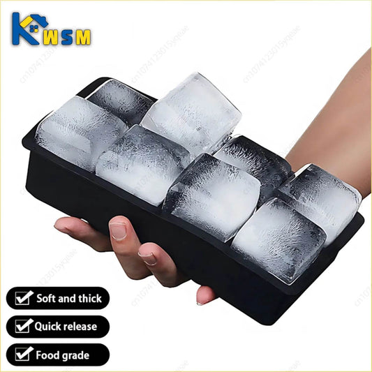 4/6/8/15Grids Silicone Ice Cube Molds Spherical Ice Cube Molds Ice Cream Ice Cube Making Machine Reusable Whiskey Ice Cube Molds - P12 Hub Europe