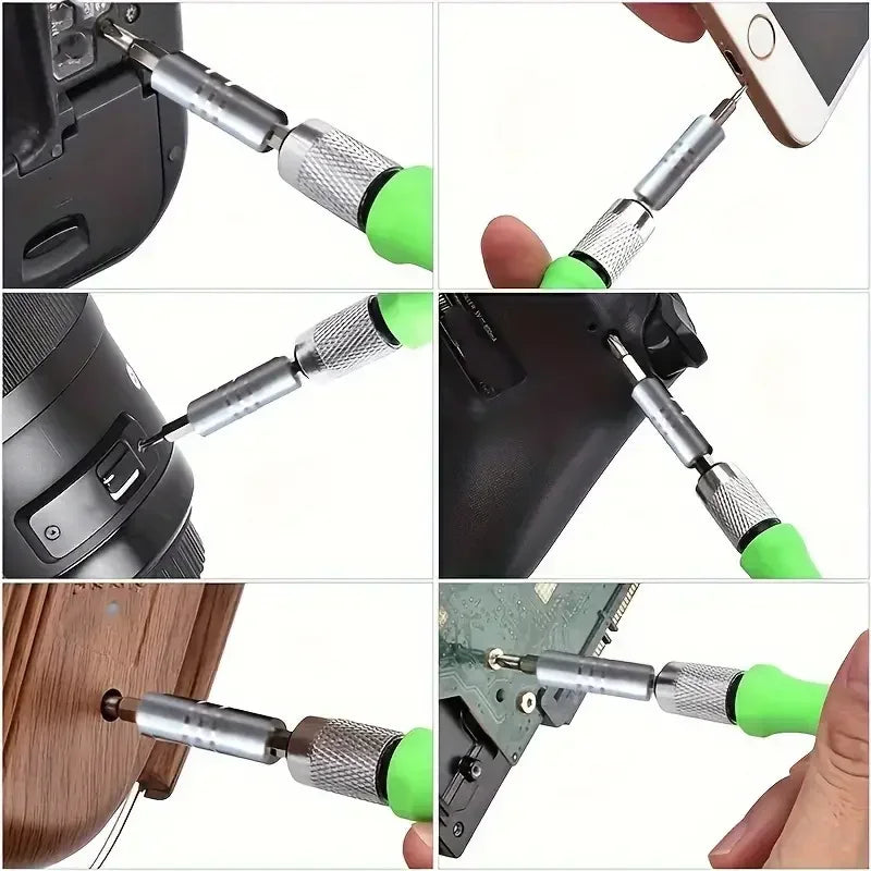 Magnetic Screwdriver Kit: 16-in-1 Screwdriver Set Precision Mini Magnetic Screwdriver Bits Kit Phone Mobile IPad Camera Maintena