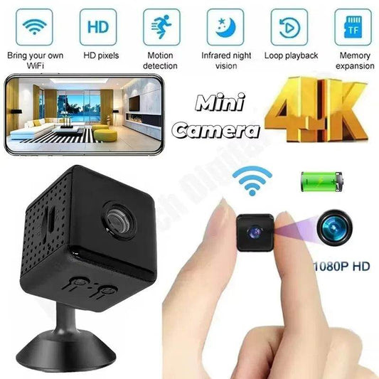 Mini WiFi Camera Long Battery, Night Vision, Motion Detect - P12 Hub Europe