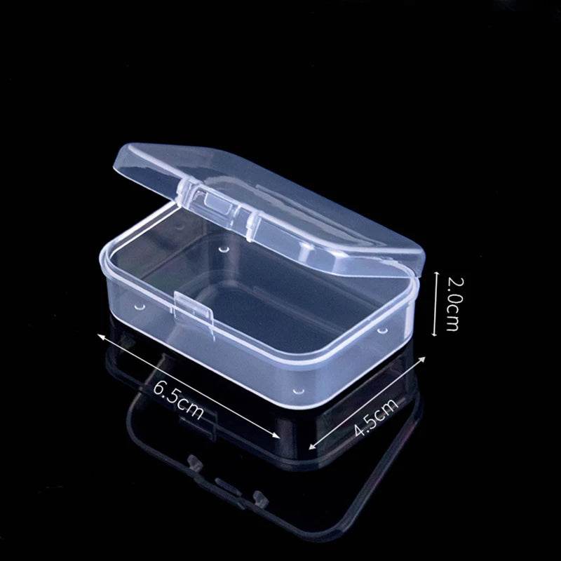 Mini Plastic Box Rectangular Box Translucent Box Packing Box Storage Box Dustproof Solid Strong Jewelry Storage Case Container - P12 Hub Europe