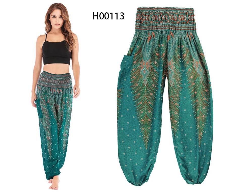 Boho Hippie Harem Yoga Pants - P12 Hub Europe