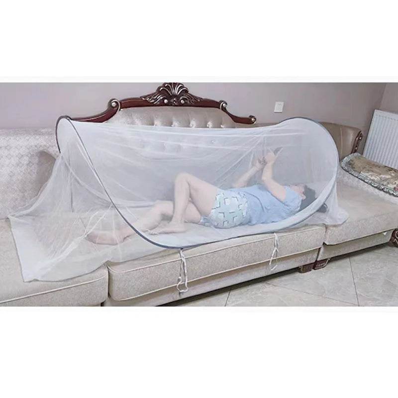 Portable mosquito nets with encrypted mesh and adjustable Mosquito nets Single dormitory camping No need to install foldable. - P12 Hub Europe