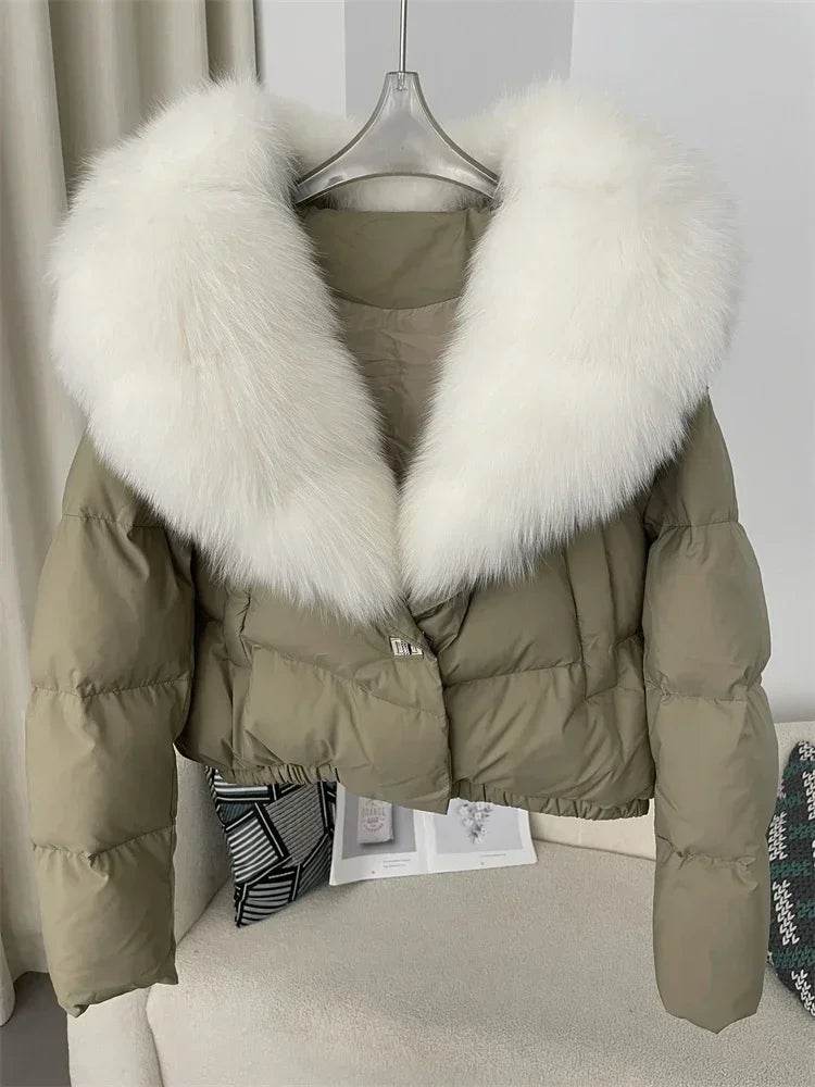 Short Fox Fur Down Puffer - P12 Hub Europe