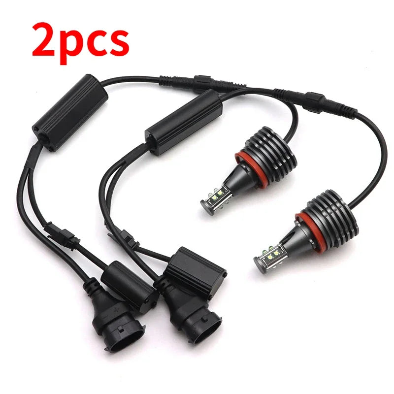 120W 6000K White H8 LED Car Angel Eyes Marker Lights Bulbs error free For BMW X5 X5M E70 X6 X6M E71 E72 2007-2011