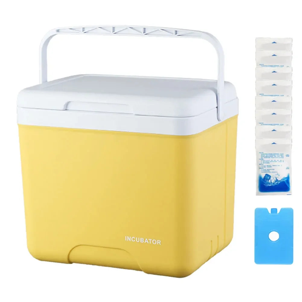15L Insulated Ice Chest Multipurpose Portable Ice Bucket Outdoor Hard Cooler for Camping Picnic Beach Drink Beverage Fishing