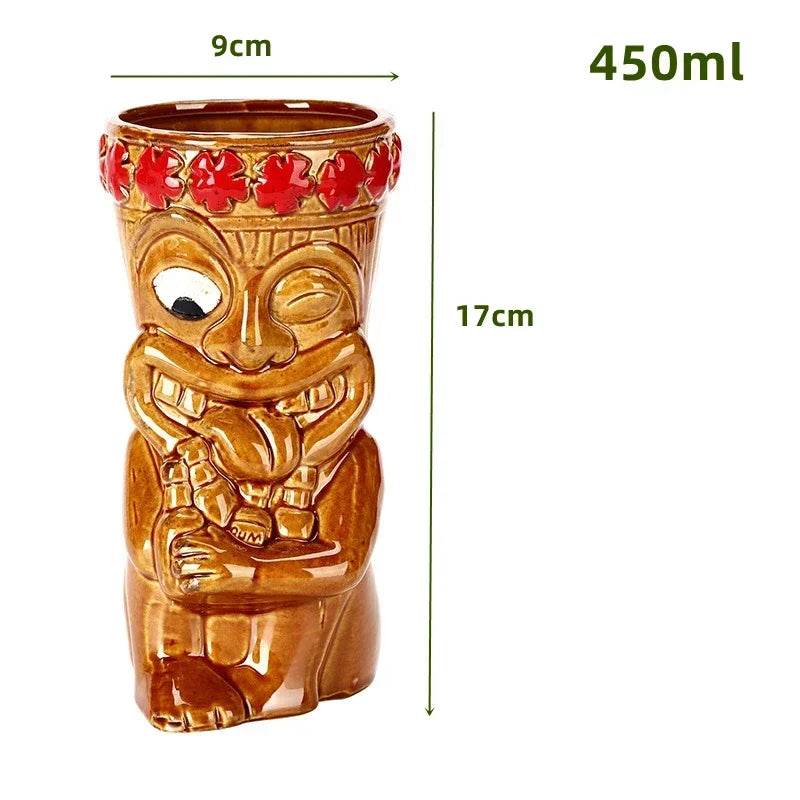 60 Types Ceramic Hawaii Tiki Mugs Creative Cocktail Glasses Beer Glass Martini Glasses Wine Glass Funny Cup Gift for Men - P12 Hub Europe