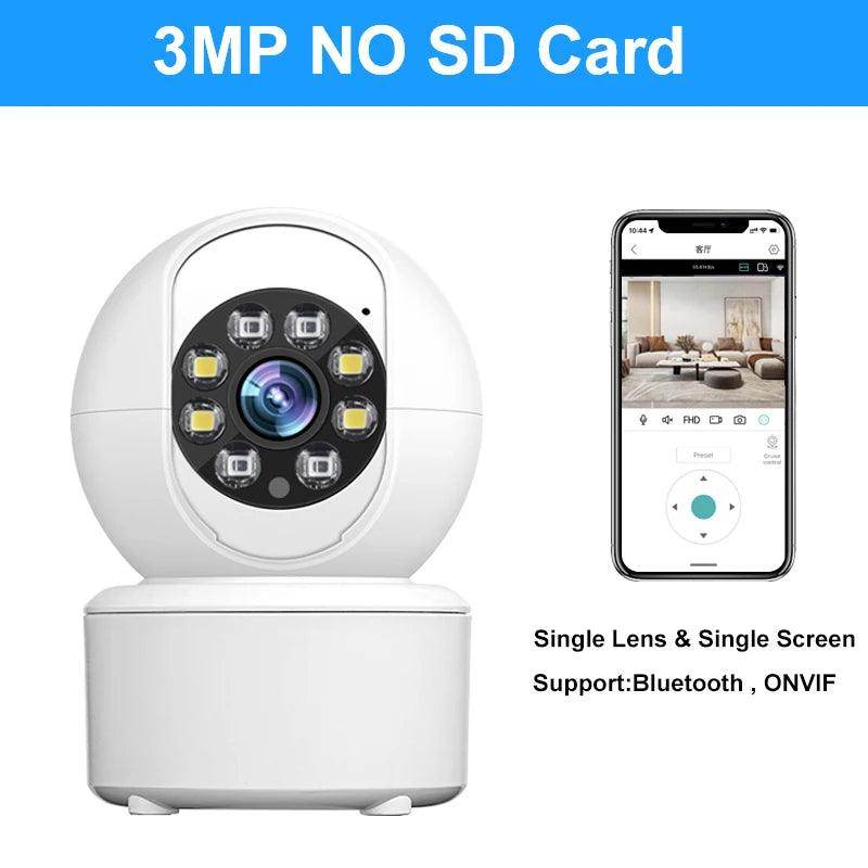 Baby Monitor 3MP WiFi Bluetooth , Auto Track, Color Night - P12 Hub Europe