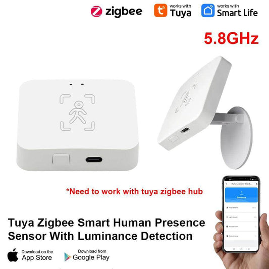 Human Presence Detector, Zigbee Radar | Smart Home Motion Sensor - P12 Hub Europe