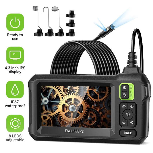 Endoscope 8mm 4.3" Screen, IP67, 8 LED, 1-5M Cable - P12 Hub Europe