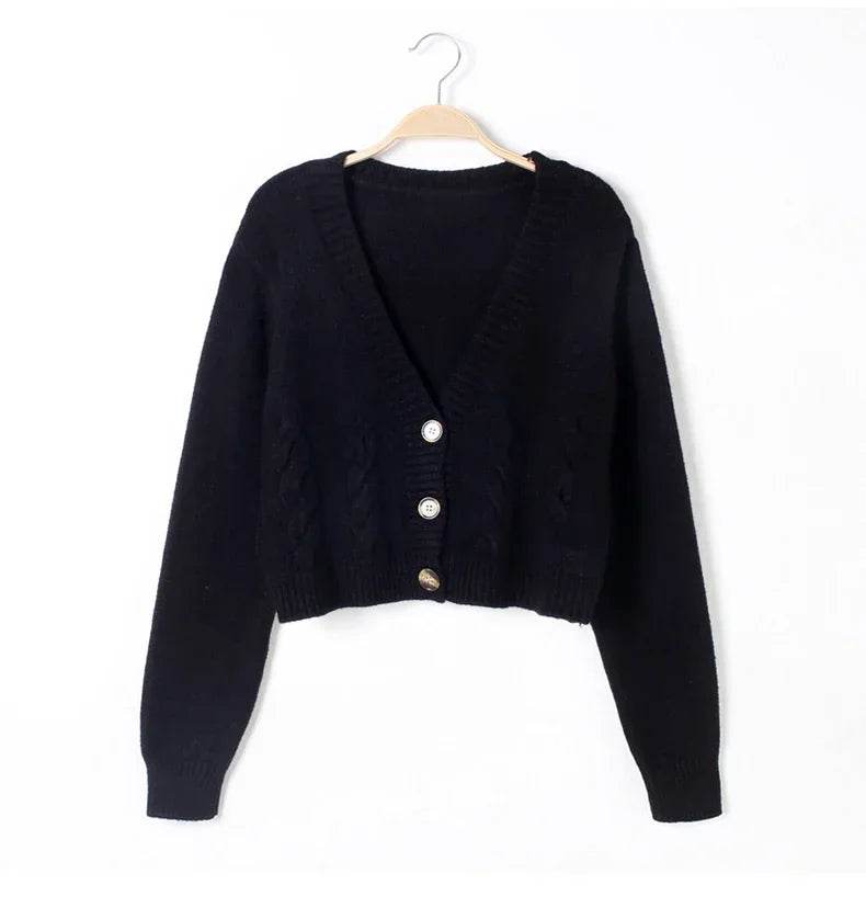 Twist Knit Cropped Cardigan - P12 Hub Europe
