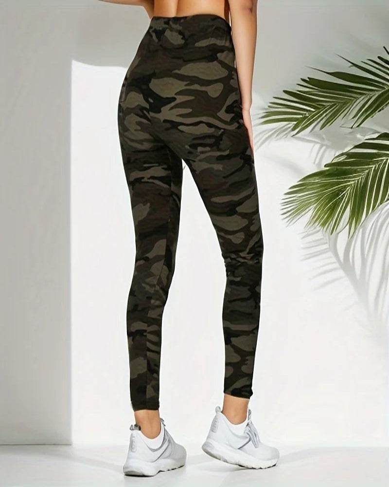 Women's Camo High-Stretch Leggings - P12 Hub Europe