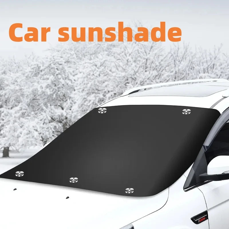 Car sun shield Magnetic car snow shield Car sun shield thickened anti-freeze and visor car cover
