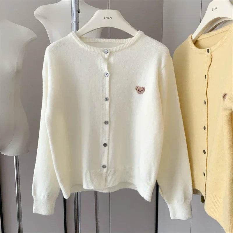 Cartoon Embroidery Cardigan - P12 Hub Europe