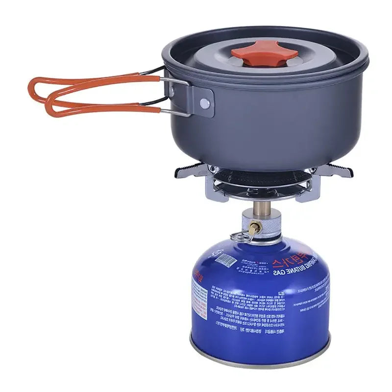 Windproof Camping Gas Stove Portable Foldable Backpack Electronic Stove Head Outdoor Cooking Picnic HikingMountaineering Camping